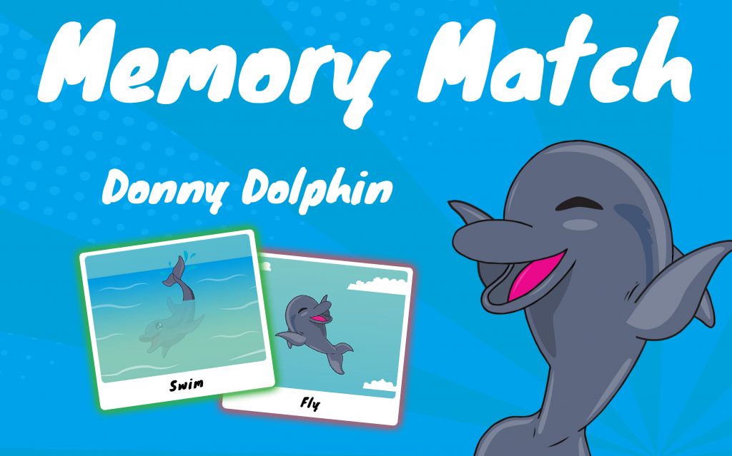 Memory Match Game Donny Dolphin.