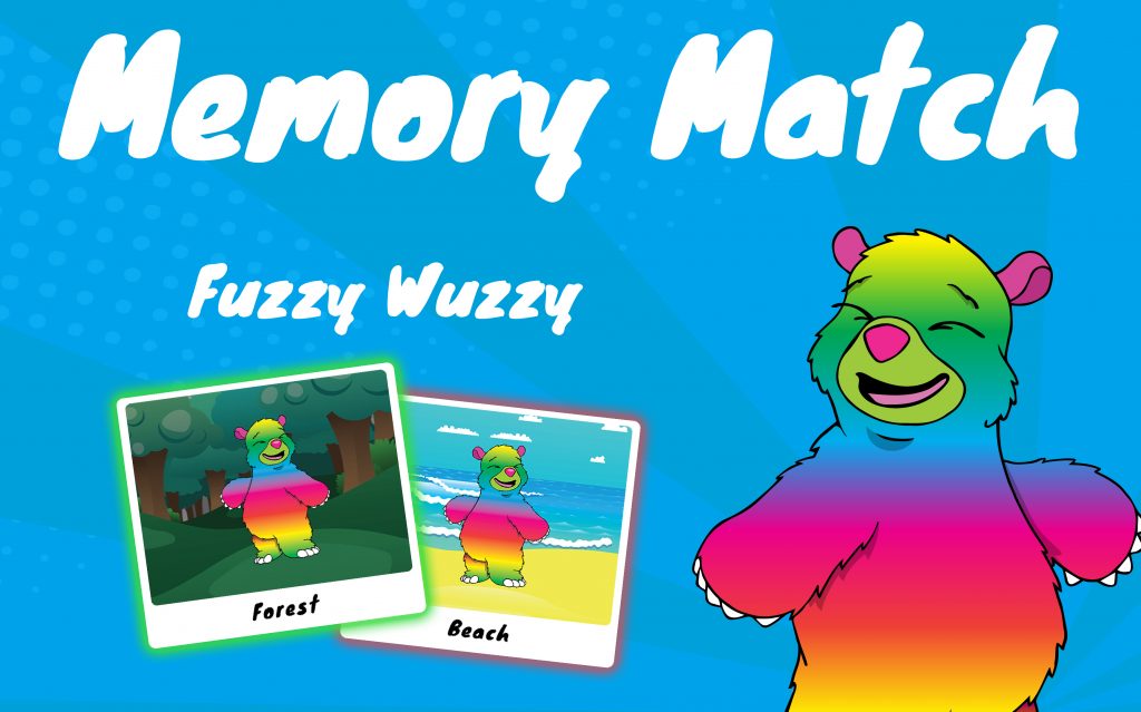 Memory Match Game Fuzzy Wuzzy.