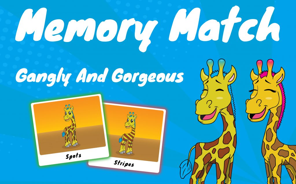 Memory Match Game Gangly and Gorgeous.