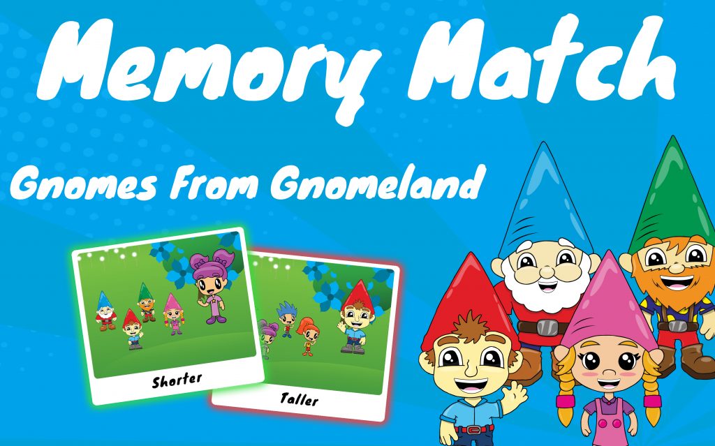 Memory Match Game Gnomes From Gnomeland.